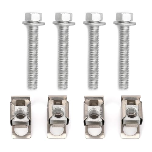 image for EVERDIJ 4 Set Exhaust Manifold Flange Bolts and U Nuts Hardware Kit 03