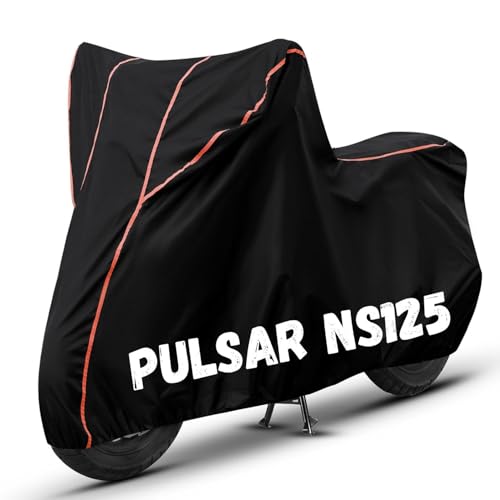 Image of Bike Cover for Pulsar NS125 100% Waterproof, Dustproof & Scratch Resistant| Fully Bottom Elastic UV Resistant Heavy Duty Body Cover | All Weather Outdoor Use