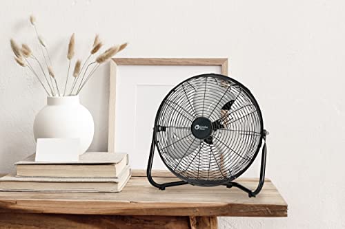 Comfort Zone Czhv12B 12-Inch High-Velocity 3-Speed Floor Fan With 180-Degree Tilt, Black #TOP3