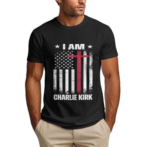 I AM Charlie Kirk Shirt Hero Charlie Kirk Men's T-Shirt Short Sleeve Tees2