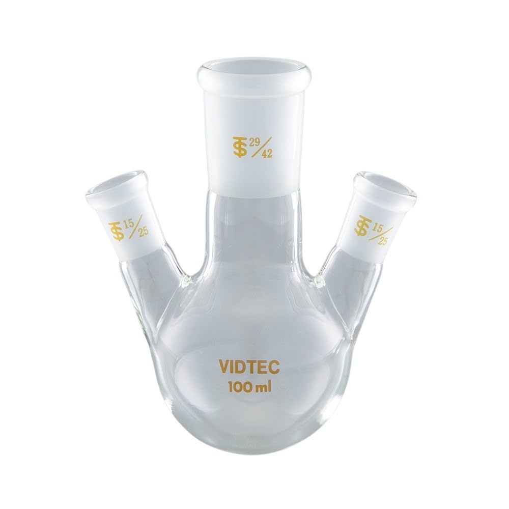 Amazon | コスモスビード VIDTEC 三ツ口フラスコ 300mL 中24/40 側15 