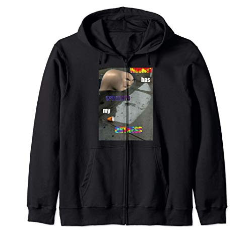 Whomst Has Spilled My Dryness Meme Man Zip Hoodie