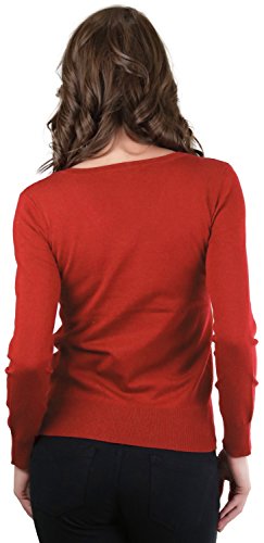 Image of ToBeInStyle Women's Classic Long Sleeve V-Neck Pullover Sweater