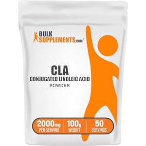 BulkSupplements.com Conjugated Linoleic Acid Powder – CLA Conjugated Linoleic Acid, CLA Supplements, CLA Powder – Gluten Free, 2000mg per Serving, 100g (3.5 oz) (Pack of 1)
