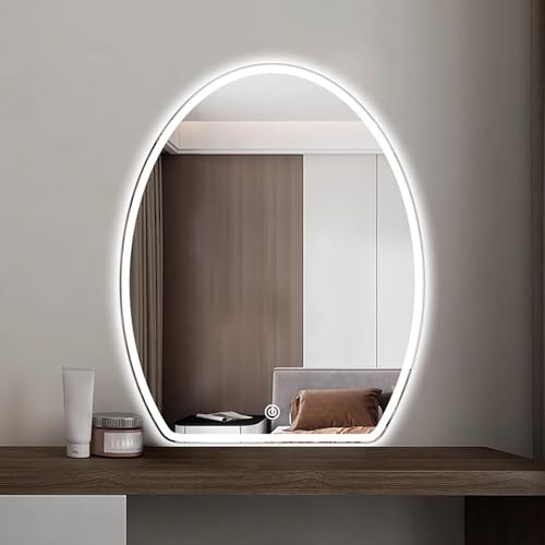 Miroir sans cadre design œuf d'oie 40 x 60 cm miroir haute définition
