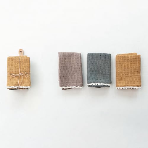 Juego de 3 toallas de cocina con tabla de madera de mango multicolor miniatura 4
