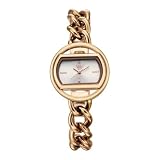 Fastrack Vyb Spotlight with Quartz Analog Silver Dial Rose Gold Brass Strap