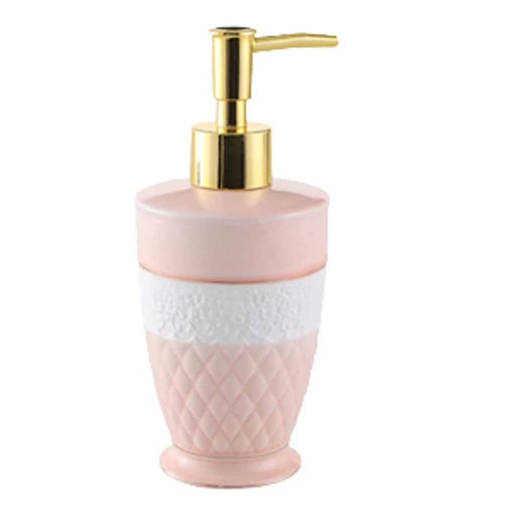 Distributore di sapone Dispenser di sapone per le mani in ceramica per bagno Dispenser di liquidi riutilizzabili Bottiglia di lozione da appoggio Bottiglia di sapone da 9,5 once / 280 ml per il bagno