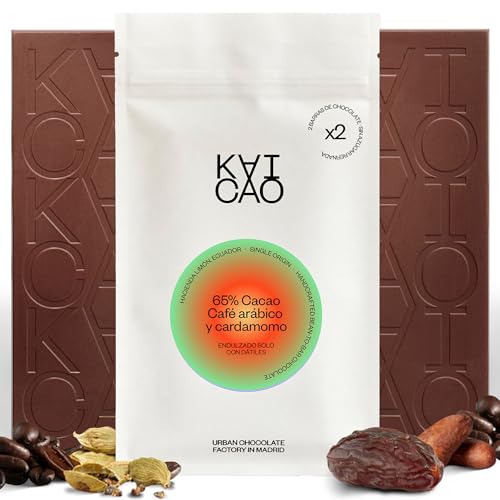Kaicao Chocolate Negro 65% con Café Arábico y Cardamomo –