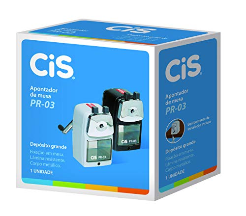 Apontador de Mesa Grande, CIS, 181.6100, Preto
