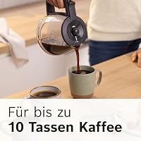 Bosch Filterkaffeemaschine MyMoment TKA2M111, Glaskanne 1,25 L, für 10-15 Tassen, 40min Warmhaltefunktion, Tropfstopp, schwenkbarer Filterträger, abnehmbarer Wassertank, 1200 Watt, Weiß matt – Ansicht 4
