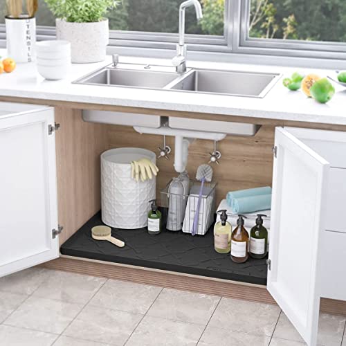 Under Sink Mat 31 X 22 under Sink Mats for Kitchen Waterproof Silicone und