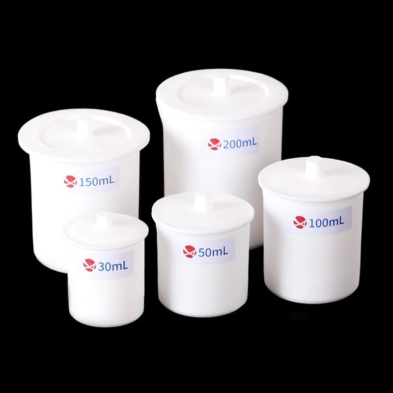 Bécher en téflon avec couvercle 300ml récipient PTFE laboratoire