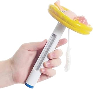 Water Thermometer Floating Pool Thermometer Swimming Pool Thermometer Funny Cartoon Thermometer with String for Swimming Pools, Spas, Hot Tubs, & Fish Ponds