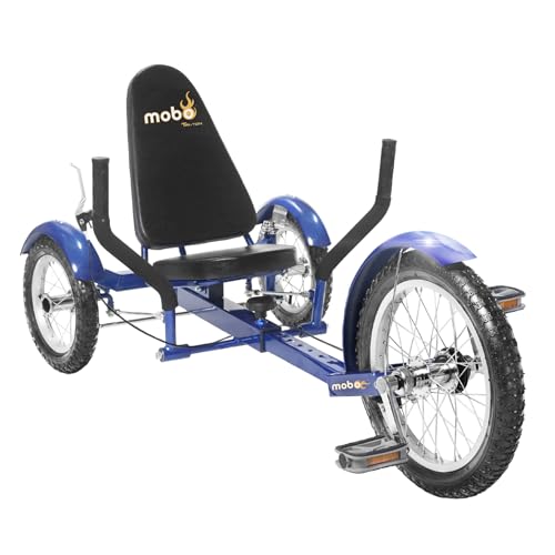 Mobo Triton Recumbent Trike. Kids 3-Wheel Bike. Youth Cruiser Tricycle