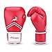 Trideer Pro Grade Boxing Gloves, Kickboxing Bagwork Gel Sparring Training Gloves, Muay Thai Style Punching Bag Mitts, Fight Gloves Men & Women (Red, 10 oz)