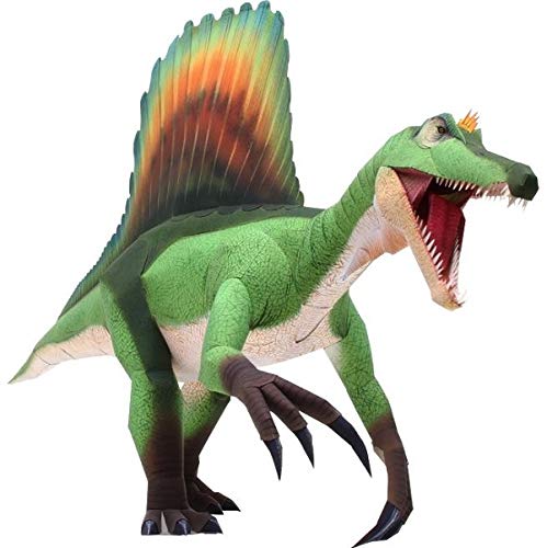 Dinossauro Espinossauro Quebra Cabeça 3D Miniatura de Colagem Papercraft - HAS BRASIL