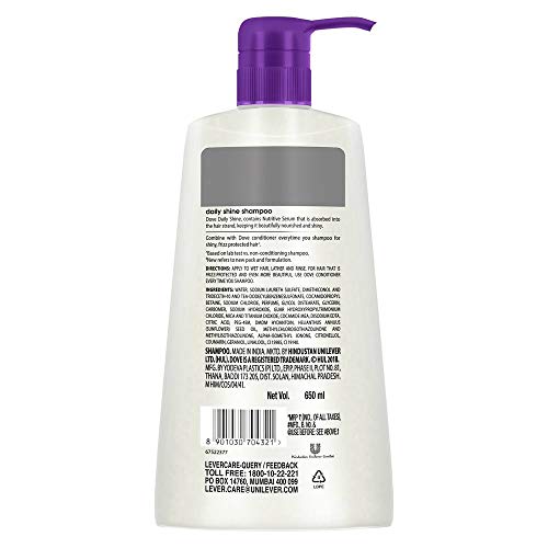 Image of Dove Deeply Nourishing Body Wash, 800ml & Daily Shine Shampoo, 650ml