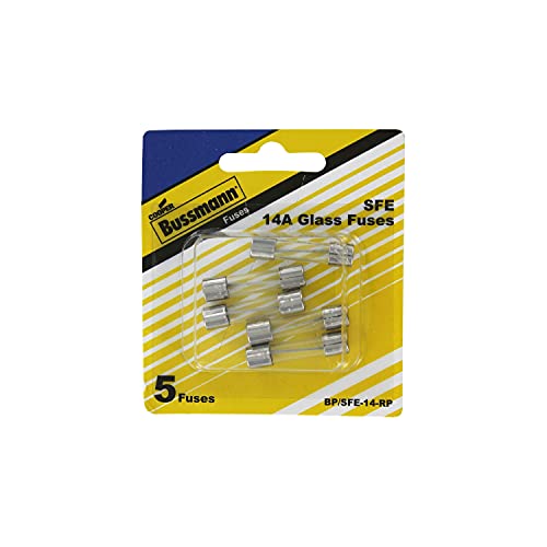 Bussmann BP/SFE-14-RP Series Fast Acting Automotive Glass Tube Fuse cover