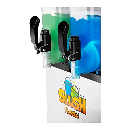 Foto von Royal Catering Slush-Eis-Maschine Slushie Maker RCSL 2/12 (2 x 12 L, 600 W, -3 bis 2 °C, BPA-frei, 8-12 Stunden Arbeitszyklus)