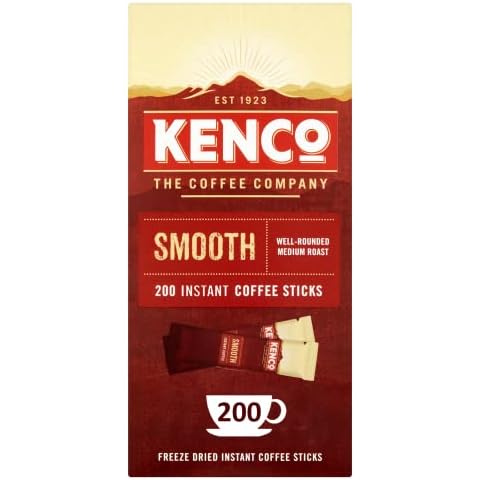 Kenco Smooth Instant Coffee Sticks - 200 Sachets Cover