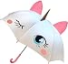 Unicorn Umbrella for Girls, Magical POP-OUT Golden Horn & Pink Ears, Easy To Open & Close, Great Gift & for Back to School Kids of all ages!