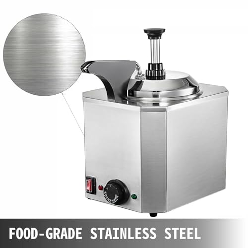 Dispensador comercial de acero inoxidable para salsa de chocolate con control de calor (30-110 ℃) para dulces, caramelo, mantequilla, queso para calentadores de alimentos