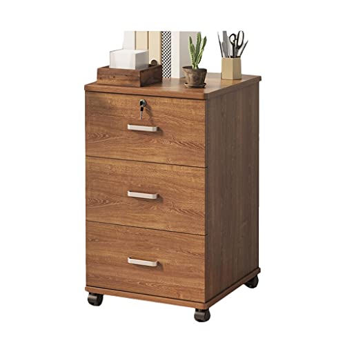 ZGLINMZ Stylish 3Door Vertical File Cabinet with Lock PreAssembled UnderDesk