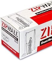 Vista 2 de ZipWall PY50 Dust Barrier Plastic Sheeting, White 10ft x 50ft, 3 mil