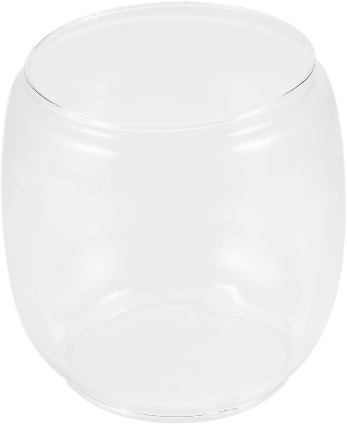 VOSAREA Glass Lampshade Replacement for Hurricane Lantern Kerosene Lamp Globe Oil Lamp Shade Vintage Round Glass Cover for Outdoor Lantern Accessory [Energy Class A+]