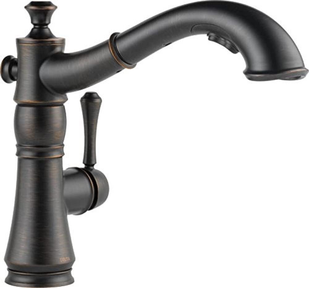 Photo 1 of ***PREVIOUSLY OPENED***  Delta Faucet Cassidy Single-Handle Kitchen Sink Faucet with Pull Out Sprayer and Magnetic Docking Spray Head, Venetian Bronze 4197-RB-DST