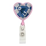 Harry Potter Ravenclaw Plaid Sigil Heart Lanyard Retractable Reel Badge ID Card Holder