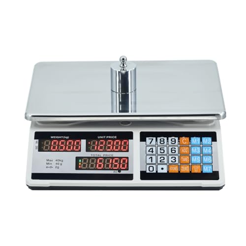 Askifoz�f�W�^���X�P�[�� �d�q�� 30kg ���i�v�Z�X�P�[�� 10g�P�ʂ� �v���@�\�ƕ��܈����@�\ �t���f�B�X�v���C �f���A���X�N���[�� �ʕ� ��� ���̔̔� �_�Y�� �f���J�e�b�Z���ɓK���Ă��܂� (�W�����f�� + �f�W�^���f�B�X�v���C,�v���X�`�b�N