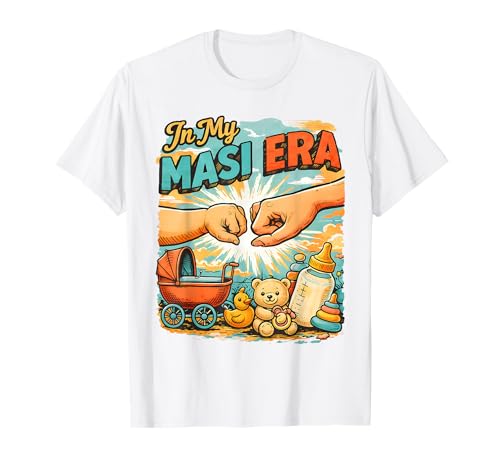 Desi Aunt Indian Pakistani Auntie Baby Shower in My MASI T-Shirt