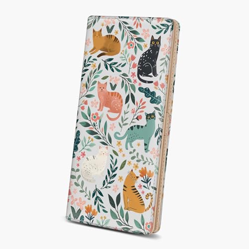 Image of Immaturus Cat Womens Wallet RFID Blocking Slim Thin Credit Card Holder | Long Bifold, 11 Card Slots, Cash Purse, Zipper Coin Pocket, Travel Clutch Billfold, PU Leather, ID Window, Ladies Woman Gift