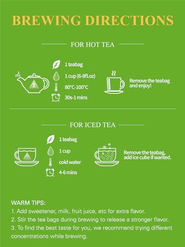 GLDNT Organic Matcha Green Tea Bags, Premium Organic Japanese Matcha + Sencha Green Tea, Rich in Antioxidants, Caffeinated, 100 Count