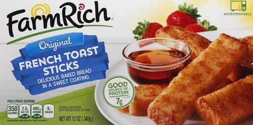 Farm Rich Original French Toast Sticks, Frozen Breakfast, 12 oz