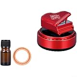 Zoegneer Deodorante per auto ad energia solare, rotante, decorazione per interni con 4 profumi botanici naturali, fresia, gardenia, colonia, diffusore di profumo marino, sicuro per bambini (Gardenia)