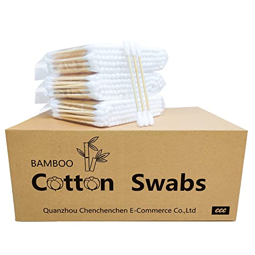 Bamboo Cotton Swabs, Wooden Cotton Swabs 1200Pcs #TOP1
