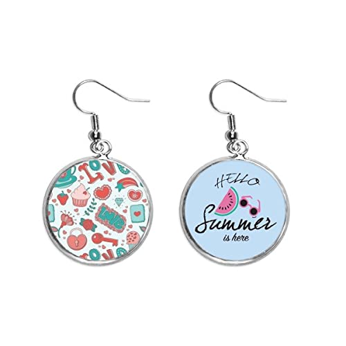 Pendientes de fresa y sandía de amor para San Valentín y verano