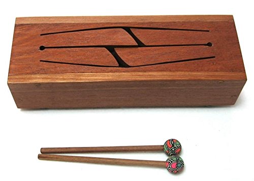 Tongue Drum – 4-Note Wooden Slit Log Drum Handcrafted in Mahogany with Mallets | Soothing Percussion Instrument for Meditation, Yoga & Relaxation - JIVE BRAND
