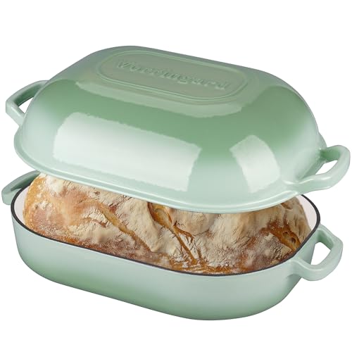 VORRINGARD Large Cast Iron Dutch Oven Dome Pot with Lid,