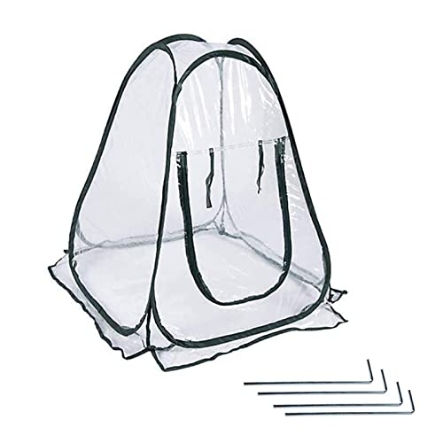 Aoaoy Bärbart Mini-Växthus för Hemträdgård, Hopfällbart Suckulentblomvarmt överdrag, Hopfällbart, Vindtätt Regntätt Växthus för Suckulentblommavarmt överdrag