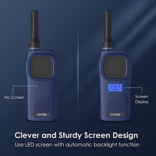 Digital&Analog Walkie Talkie - Two Way Radio, Long Range Business Walkie Talkies For Adults Rechargeable Hands Free 2 Way Radios, Up To 30H Standby Time, Automatic Backlight Led Screen #TOP5