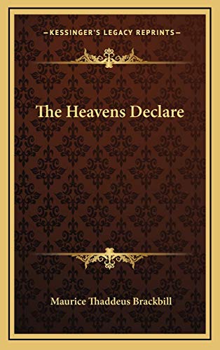 The Heavens Declare