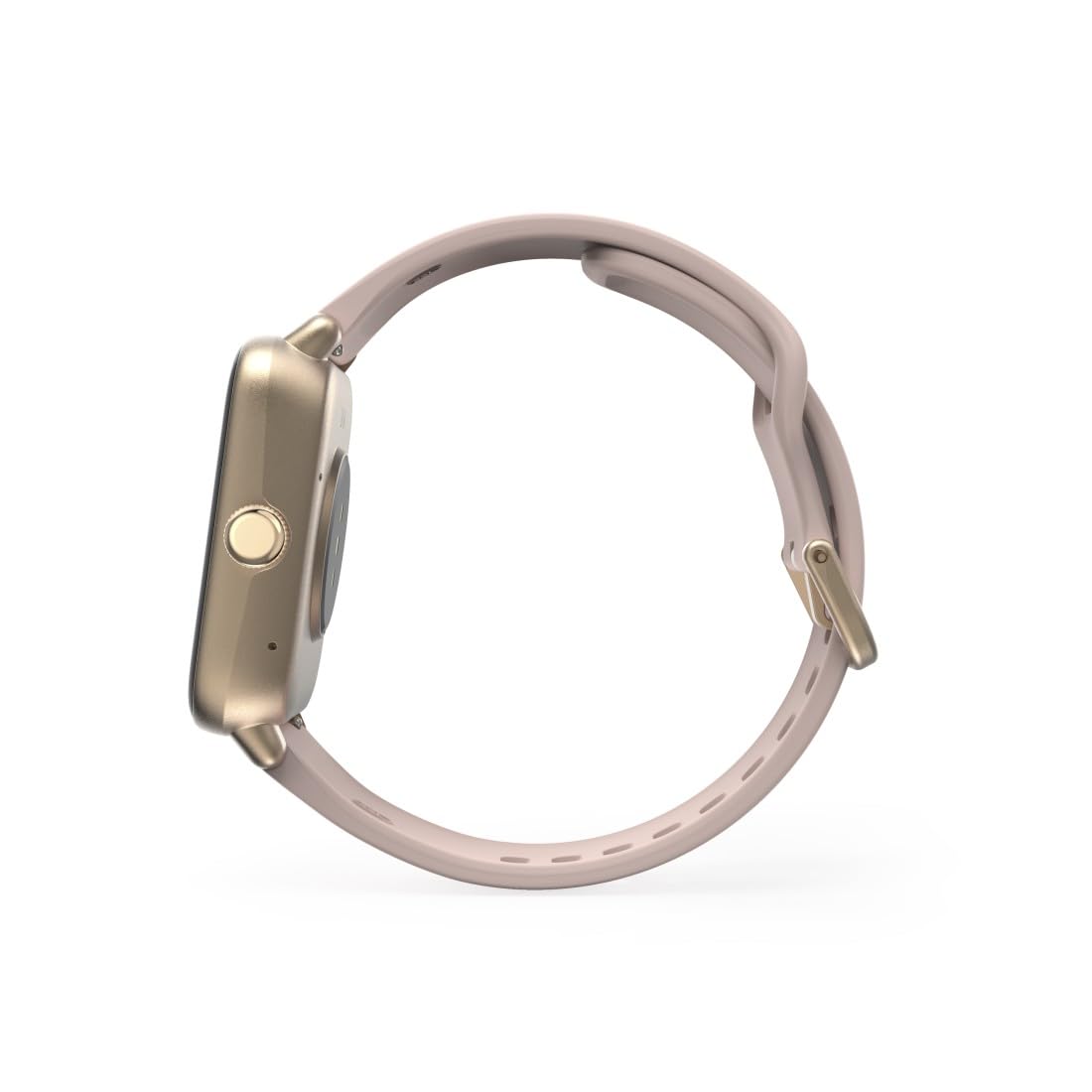Hama Smartwatch 6010 (1,65" ekran TFT, GPS, wodoodporność IP68/3 ATM, rozmowy tel, asystenci Siri/Google, tętno, SpO2, VO2max, analiza snu, 100 trybów sportowych, powiadomienia) różowe złoto