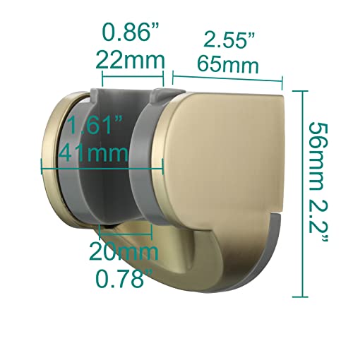 Tecmolog Brushed Gold Hand Shower Holder Wall Shower Head Holder Plastic for Shower Head ST01J2 - Image 4
