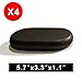Master Massage 4-Piece XXL Super Extra Large Oval Basalt Hot Stone Set – 6” x 3.4” x 1.1” for Spa, Salon, and Professional Massage Therapy