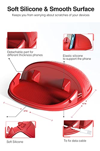image for Loncaster Car Phone Holder, Car Phone Mount Silicone Car Pad Mat for V