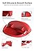 Loncaster Car Phone Holder, Car Phone Mount Silicone Car Pad Mat for Various Dashboards, Slip Free Desk Phone Stand Compatible with iPhone, Samsung, Android Smartphones, GPS Devices and More (Red)